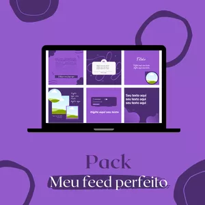 Imagem de capa para o Curso online Pack meu feed perfeito 