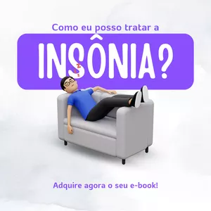 Imagem de capa para o Ebook Insônia nunca mais.