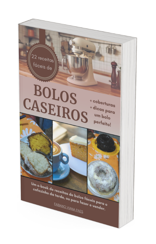 22 Receitas fáceis de bolos caseiros por Fabiano Viana Paes