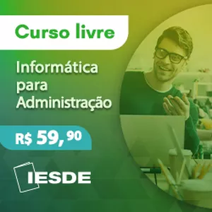 Imagem de capa para o Curso online INFORMÁTICA PARA ADMINISTRAÇÃO