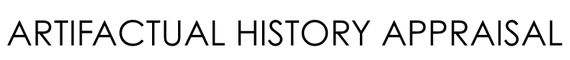 Artifactual History