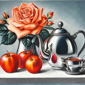 Imagem do curso Chaleira Inox Com Rosa Papaia 