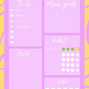 Cover image for Online course Pink and rose weekly planner ✨