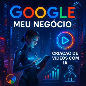 Imagem de capa para o Curso online Domine o Google Meu Negócio e Comerciais com IA: Curso Completo