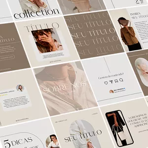 Imagem de capa para o Ebook Pack Canva Minimalista com + 60 templates