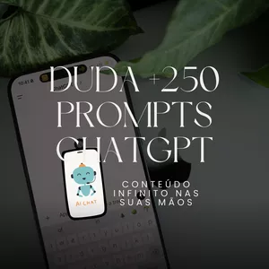 Imagem de capa para o Curso online +250 PROMPTS CONTEÚDO INFINITO