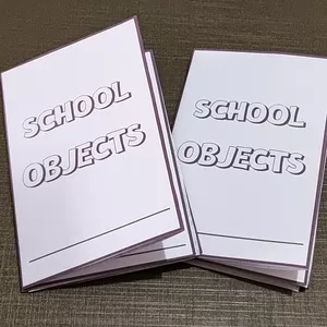 Imagem de capa para o Ebook Mini livro- School Objects