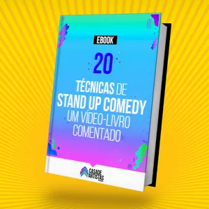 Imagem de capa para o Ebook 20 Técnicas de Stand Up Comedy