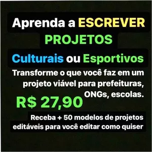 Imagem de capa para o Ebook Aprenda a Escrever Projetos + Modelos de Projetos Editáveis