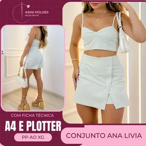 Imagem de capa para o Curso online CONJUNTO ANA LIVIA - Molde em PDF