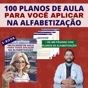 Imagem de capa para o Curso online 100 PLANOS DE AULA PARA TRABALHAR NA ALFABETIZAÇÃO