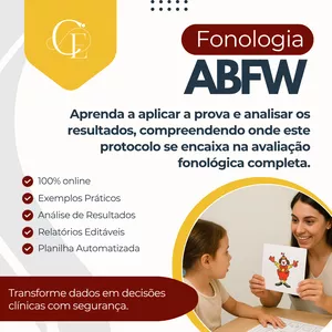 Imagem de capa para o Curso online ABFW - Prova de Fonologia 