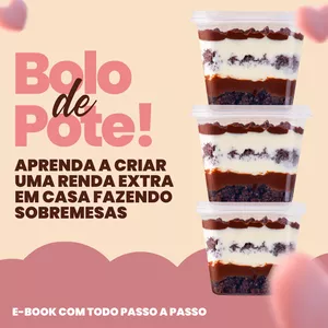Imagem de capa para o Ebook Bolo de Pote Lucrativo 