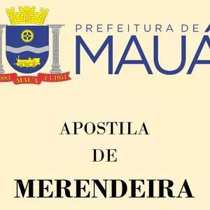 Imagem de capa para o Ebook Apostila de Merendeira de Mauá 2026