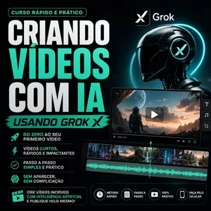 Imagem do curso Crie vídeos com IA usando Grok