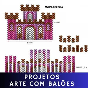 Imagem de capa para o Ebook 130 Projetos de Arte com Balões em PDF
