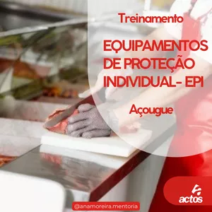 Imagem de capa para o Curso online Treinamento de Equipamento de Proteção Individual - Açougue