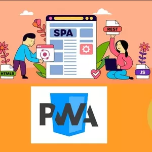 Imagen de portada para Curso online Curso JavaScript - Node.js - Single Page App - SPA - Progressive Web App - PWA