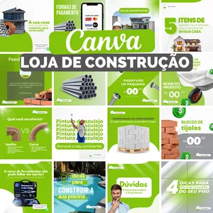 Imagem de capa para o Curso online CANVA MATERIAL DE CONSTRUÇÃO 
