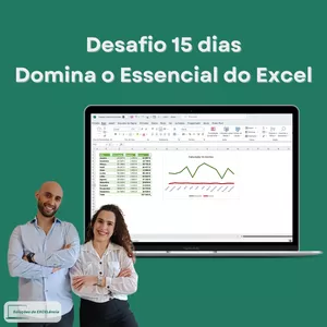 Imagem de capa para o Ebook Desafio 15 Dias - Domina o Essencial do Excel