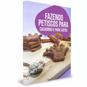 Imagem de capa para o Ebook E-book: Fazendo petiscos para cachorro | Petiscos para gatos