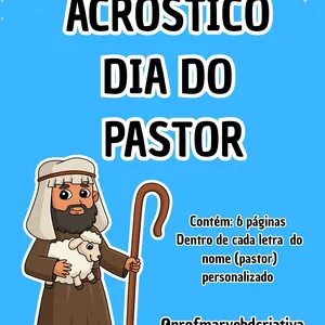 Imagem de capa para o Ebook Acrostico da palavra pastor