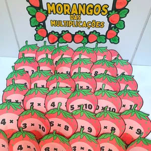 Imagem de capa para o Ebook RECURSO PEDAGÓGICO ✨🍓 Morangos das Multiplicações 