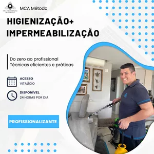 Imagem do curso Curso de higienização e impermeabilização de estofados MCA Método 