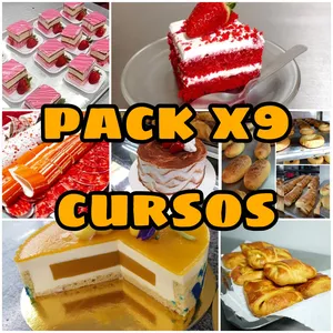 Imagen de portada para Curso online Pack x9 cursos de panaderia y pasteleria