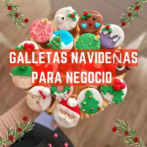 Imagen de portada para Curso online GALLETAS NAVIDEÑAS PARA NEGOCIO 