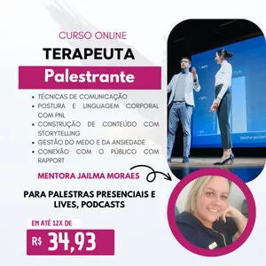 Imagem do curso Terapeuta Palestrante