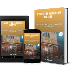 Imagem de capa para o Ebook  O Segredo do Hambúrguer Perfeito: Transforme Lanches em Verdadeiras Experiências!