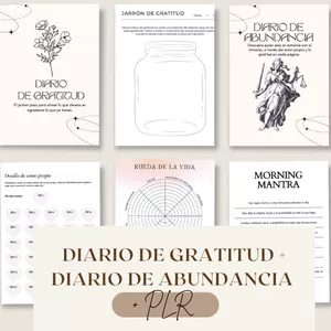 Imagen de portada para Curso online Diario de Gratitud + Diario de Abundancia + PLR
