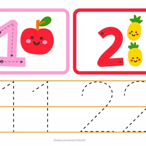 Imagem de capa para o Ebook Aprendendo os Números - Traçados e contagem