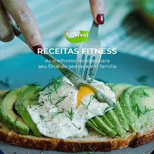 Imagem de capa para o Ebook EBOOK RECEITAS FITNNES: O melhor guia para receitas saudáveis ​​e deliciosas de fitness