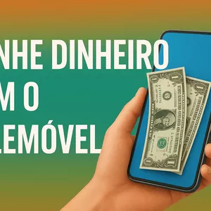 Imagem de capa para o Ebook Ganhe Dinheiro com o Telemóvel: Renda Extra Sem Sair de Casa