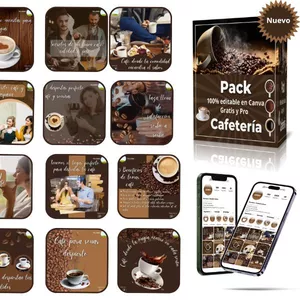 Imagen de portada para Ebook Plantillas Canva Cafetería