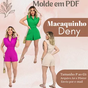 Imagem de capa para o Ebook MOLDE EM PDF MACAQUINHO ALFAIATARIA DENY