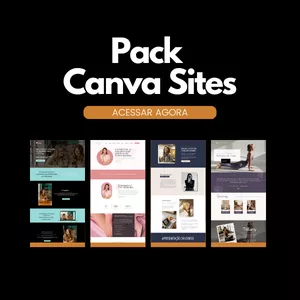 Imagem de capa para o Curso online Pack canva Sites