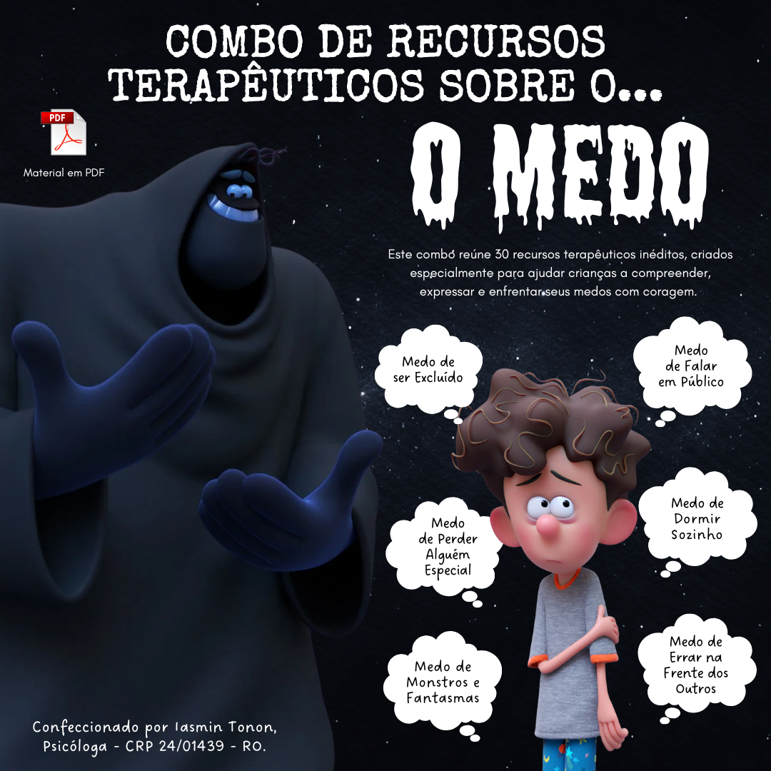 Imagem do curso Combo de Recursos Terapêuticos sobre o Medo