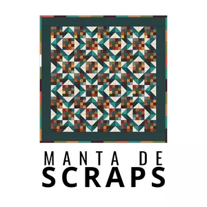 Imagem de capa para o Curso online Aula Colcha Scraps (Video Aula + PDF)