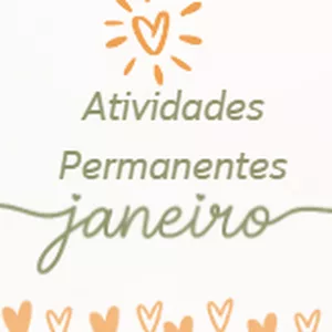 Imagem de capa para o Ebook Atividades Permanentes - Janeiro para creche e pré escola.