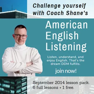 Cover image for Online course Coach Shane's American English Listening - September 2014