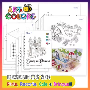 Imagem de capa para o Ebook Atividades Corte e Colagem 3D + Bônus!