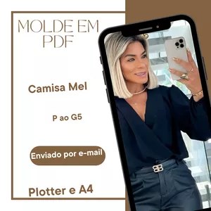 Imagem de capa para o Ebook Molde camisa Mel 