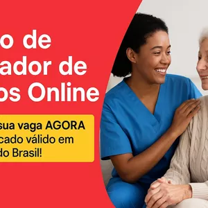 Imagem de Curso online de CUIDADOR DE IDOSOS  criado por Prepara tec na hotmart