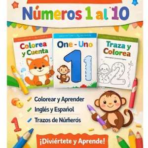 Imagen de portada para Ebook ✨ Pack educativo imprimible – Números del 1 al 10 para niños ✨