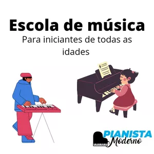 Imagem de capa para o Curso online Teclado e Piano simples iniciante em casa