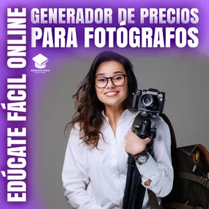 Imagen de portada para Curso online GENERADOR DE PRECIOS PARA FOTOGRAFOS 