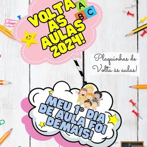 Imagem de capa para o Ebook Plaquinhas Volta às aulas